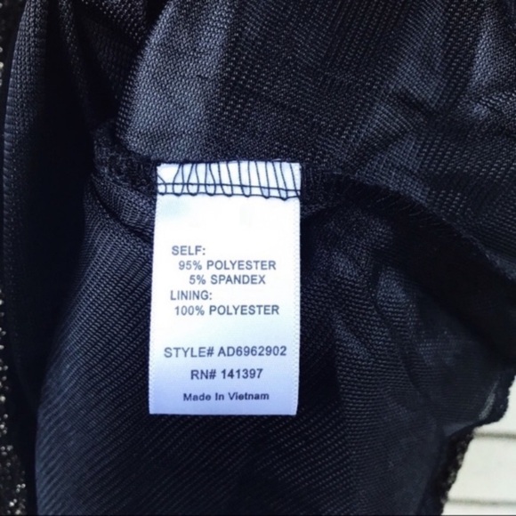 NWT ASTR Gold Black Twist Back Mini Dress - Picture 5 of 8